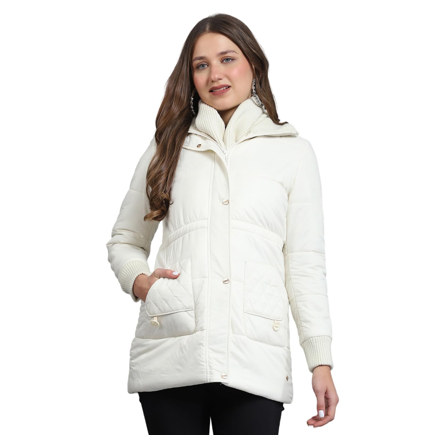 monte carlo Womens Solid Collar Neck Full Sleeve Jacket-picture-32