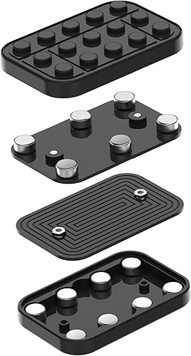 Miniatura 3 de Fidget Toys Adults Metal Fidget Slider Magnetic Valentines Day Gifts for Men Women Negro mate