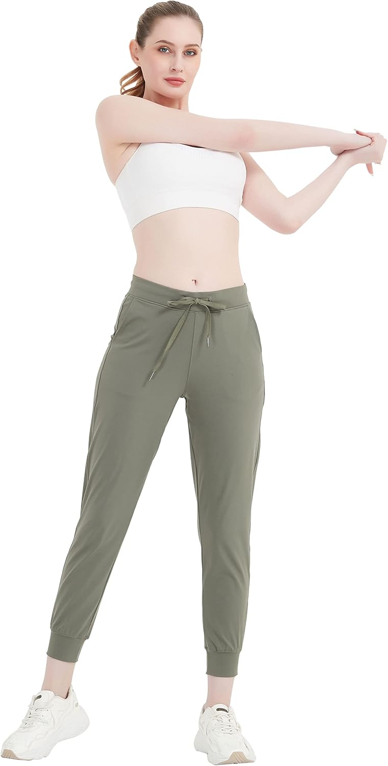 RIBOOM Womens Joggers Pants with Pockets Lightweight Athletic Workout Running Pants Sweatpants for Women - Image 2
