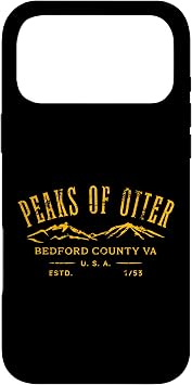 The Peaks of Otter Bedford County Virginia Distressed Design Phone Case for iPhone 17 Pro Max