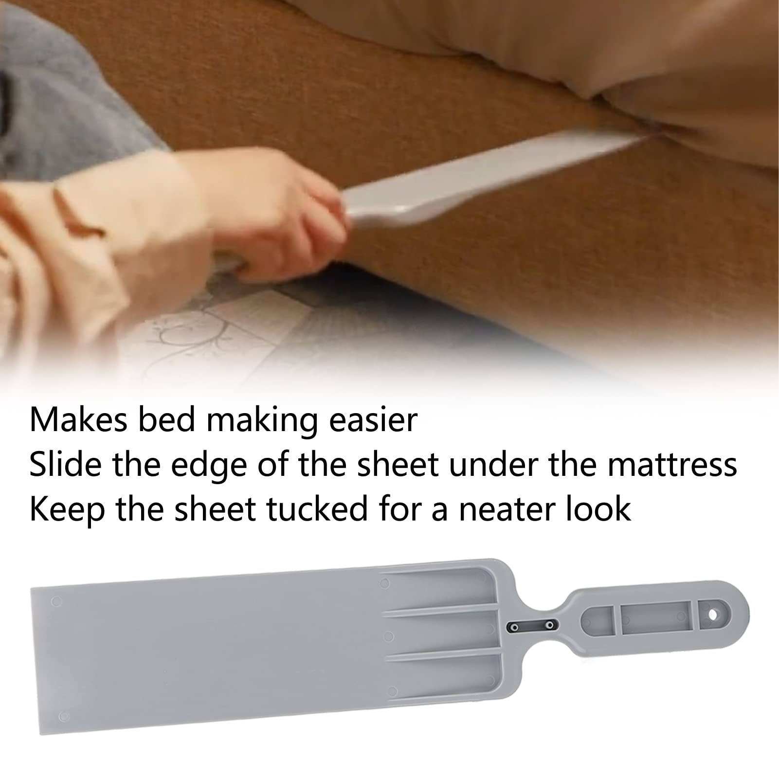 Professional Bedsheet Change Helper Tucking Paddle for Bedmaking Bedsheet Change Helper Tuck Sheets Neatly and Easy Sheet Tuck In Bed Sheet Tuck In tool Mattresses tool Bedsheet Bedding Sheets - Image 2