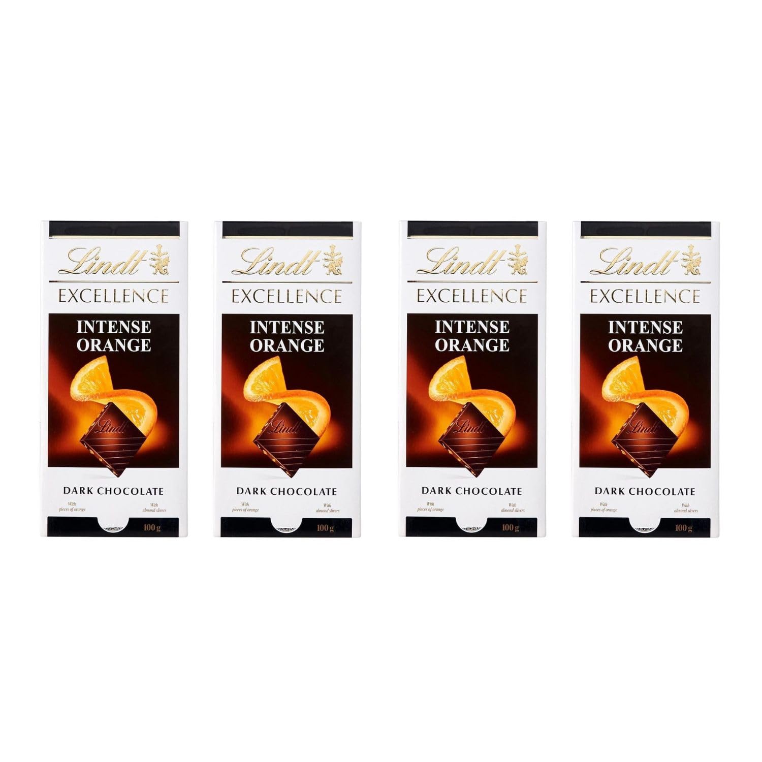 Excellence Orange Intense Dark Chocolate, 4 X 100 Gram, 400 Gram