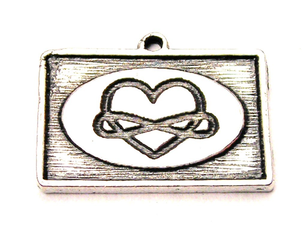 Infinite Love, Love Forever Genuine American Pewter Charm, 22mm-image-21