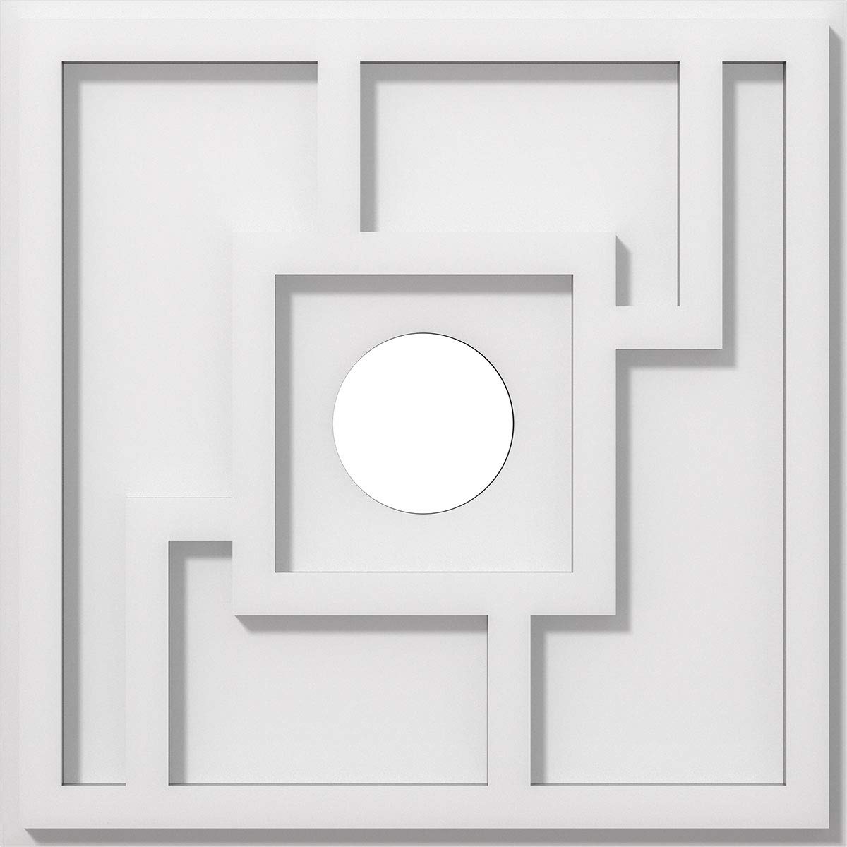 Ekena Millwork CMP14KX-03000 Knox Architectural Grade PVC Contemporary Urethane Ceiling Medallions 14"OD x 3"ID x 4 3/4"C x 1"P