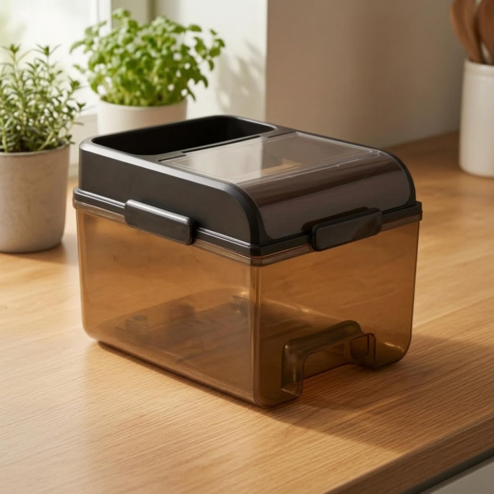 Boîte Stockage Cuisine 11 L Récipient Cvercle à Charnière Empilable