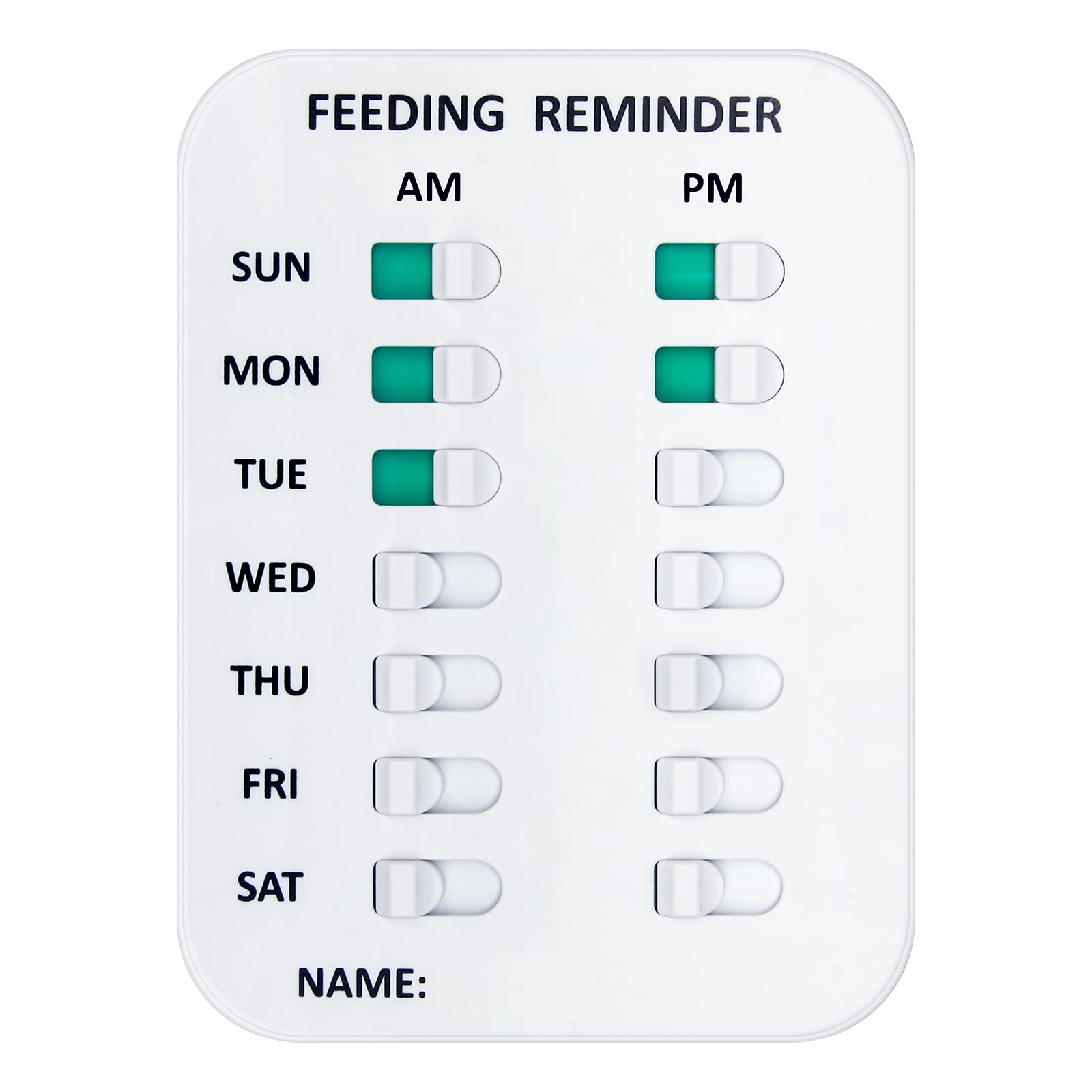 Rappel d'alimentation pour animaux adhésif double face ou magnétique