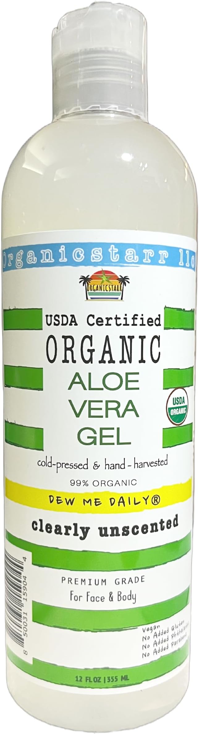 500ml In Jar-Aloe Vera Gel 100% NATURAL Australian Certified Organic -EXPRESS - Foto 3