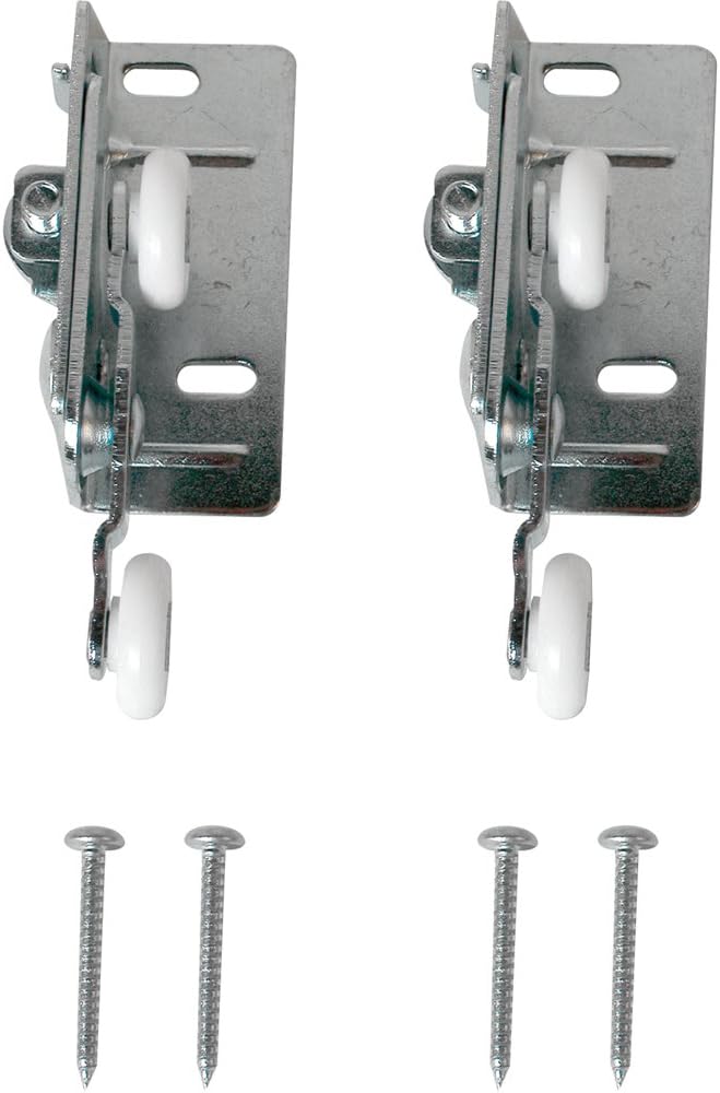 Prime-Line N 6530 Steel, Top Mount, Twin Pocket Door Roller, fits Cox Doors (2 Pack)