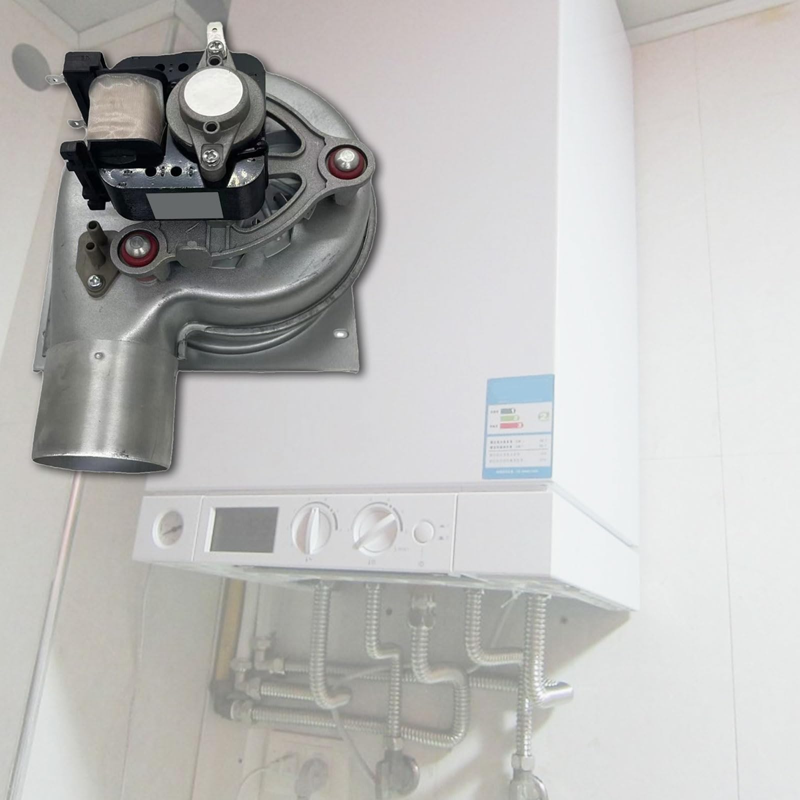 Ventilador de carcasa de hierro 35 W, ventilador de refrigeración de bajo ruido para caldera