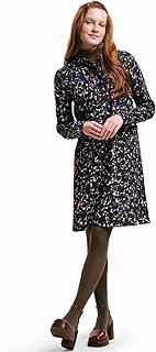 Womens Orla Kiely Printed Button Down Midi Dress - Berry Blue - 10 - Buy now