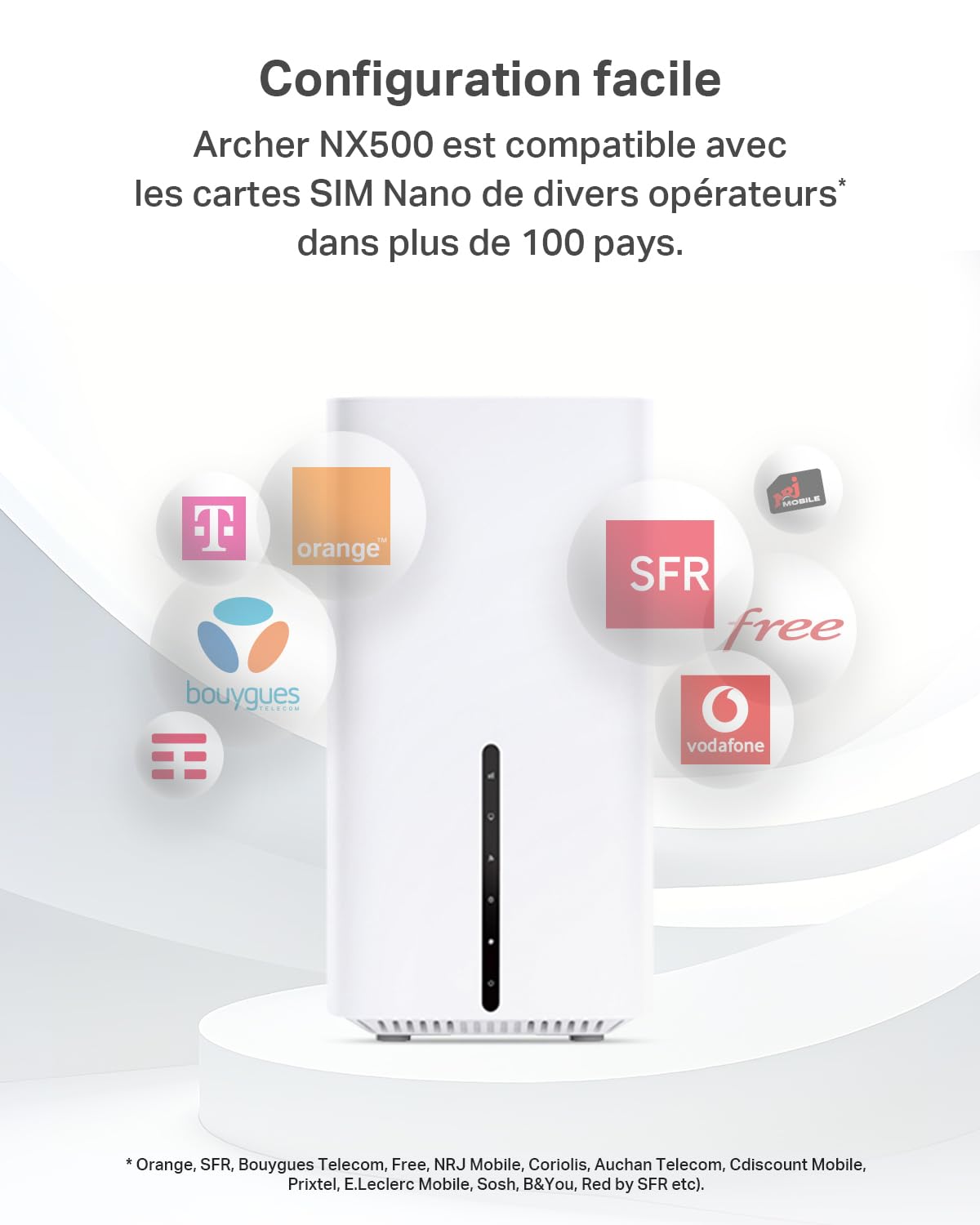 TP-Link Archer NX500 Routeur 5G Wi-Fi 6 AX3000Mbps Bi-Bande Gigabit EasyMesh