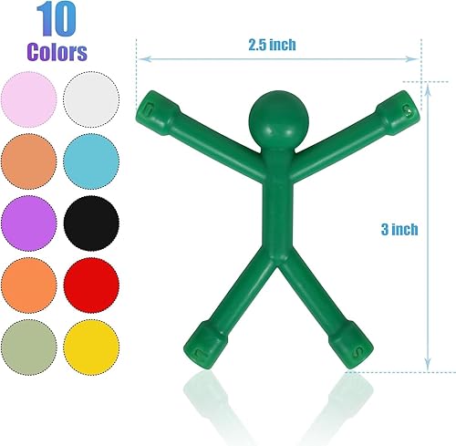 Miniatura 8 de 60 piezas de imanes, juguetes magnéticos, hombres, personas, colorido, juguetes de viaje para niños, para imanes de refrigerador, oficina,