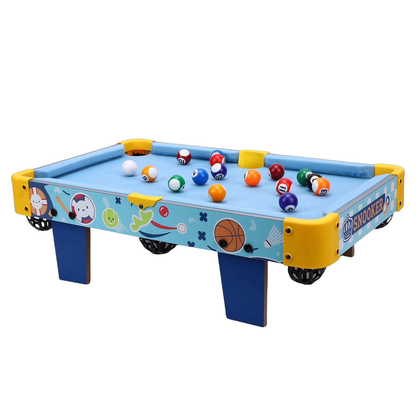 Generic Miniaturowy Stacjonarny stół Bilardowy Duży Rozmiar Edukacyjny Mini Zestaw Gier Bilardowych dla Dzieci i Rodziny, Przenośna Zabawka Bilardowa na Stole do Zabawy w Pomieszczeniu i na świeżym