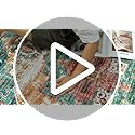RUUGME Washable 9x12 Area Rugs - Large Rugs for Living Room Stain Resistant Carpet Vintage Rugs for Bedroom with Non Slip Backing Home Decor Floor Decoration Mat (9x12 Green)