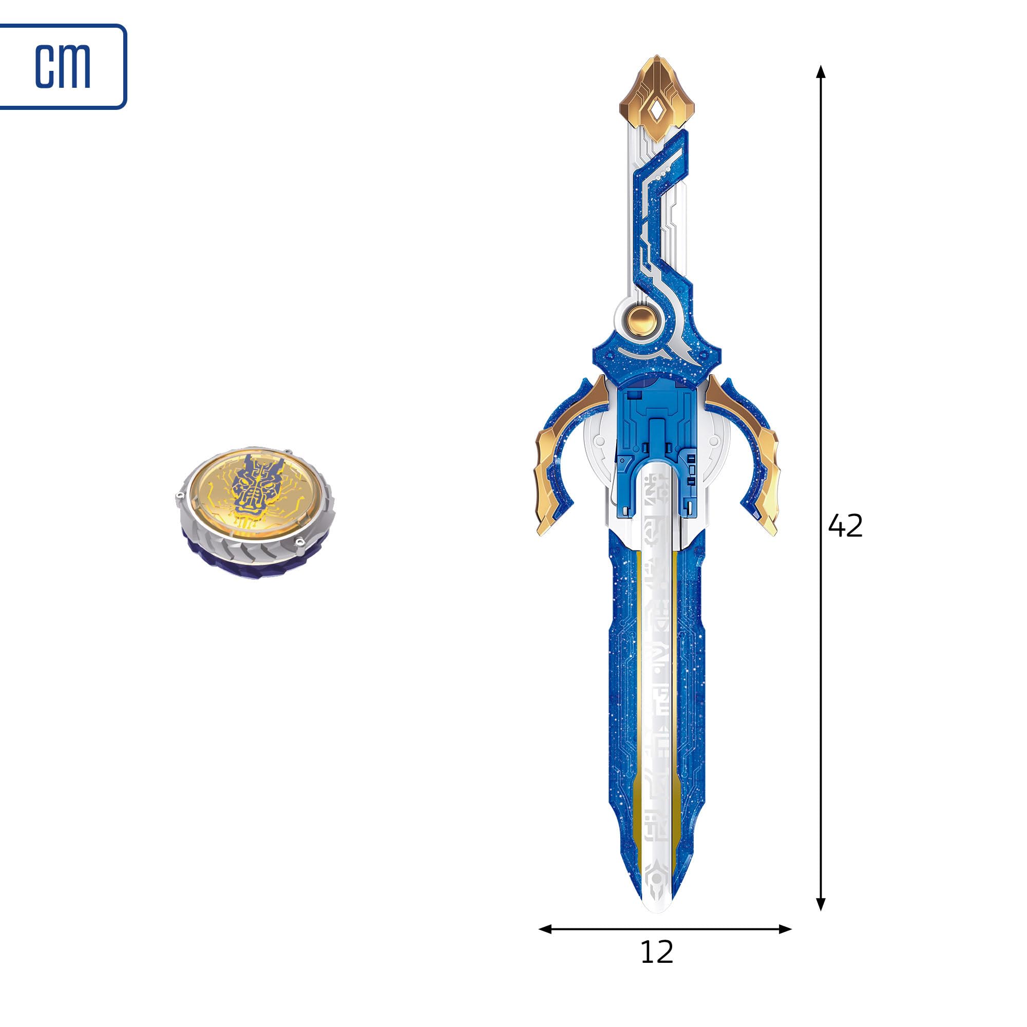 COLORBABY Infinity Nado S6 Advanced Pack Fury Wave Dragon, Espada lanzadora, Peonza de Luces y Piezas Intercambiables, Juguete de Combate Personalizable (48091)