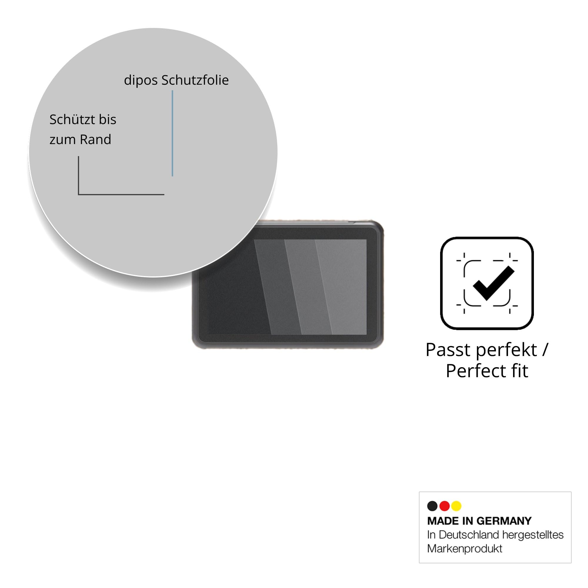 dipos Protector de Pantalla Antiespía para VECTOR AGR HD408 | Película protectora mate, filtro de privacidad 4 vías, ajuste perfecto, antiarañazos, sin burbujas, autoadhesivo
