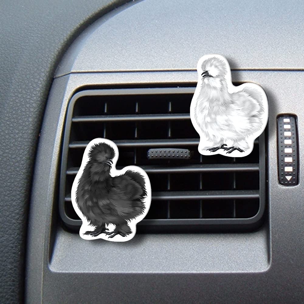WIRESTER Set of 2 Fresh Scented Car Air Freshener Vent Clip, Decorative Accessories, Interior Decoration for Cars (Cat, Dog, Frog, Cow, Owl, Turtle, Sunflower, Baseball)