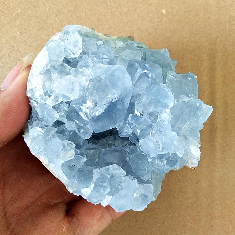 Amazon.co.jp: 天然石ブルークリスタルクラスター石標本