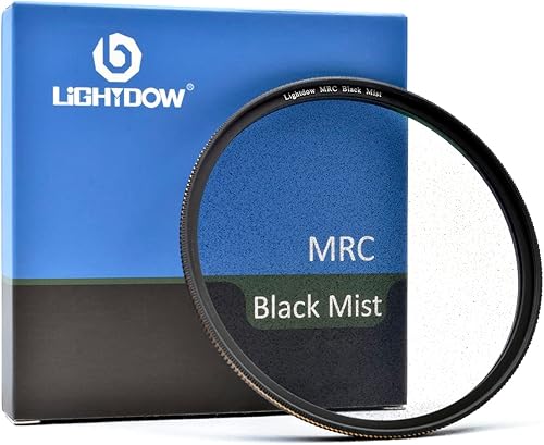 Lightdow Filtro de lente de difusión de niebla negra 14 con efecto especial, película de video, retrato, imágenes de calidad cinematográfica para