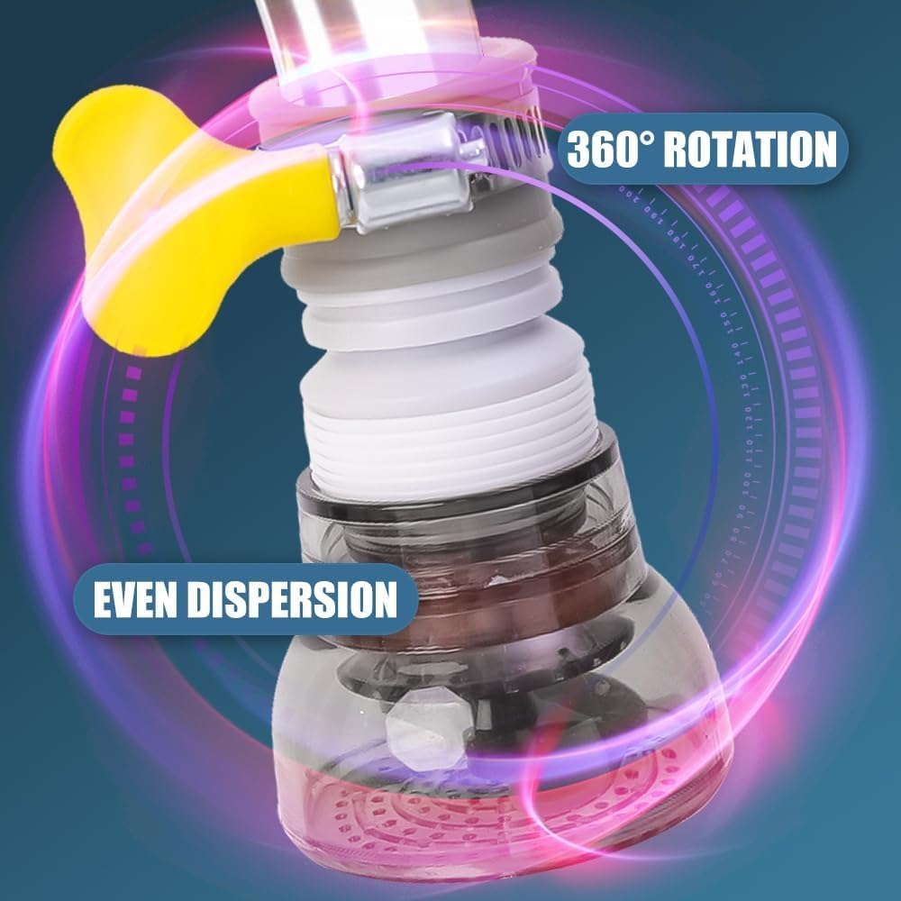 2Pcs Universal 360° Rotating Faucet Aerator Water Saver Spout Kitchen Faucet Nozzle Adapter Sink Accessories (2Pcs Grey)