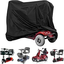 Mobility Scooter Cover for Invacare TDX SP Scooter 2014-2026, Heavy Duty Electric Mobility Scooter Cover, Outdoor Storage Cover, Adjustable Hem, Dust Resistant Protection