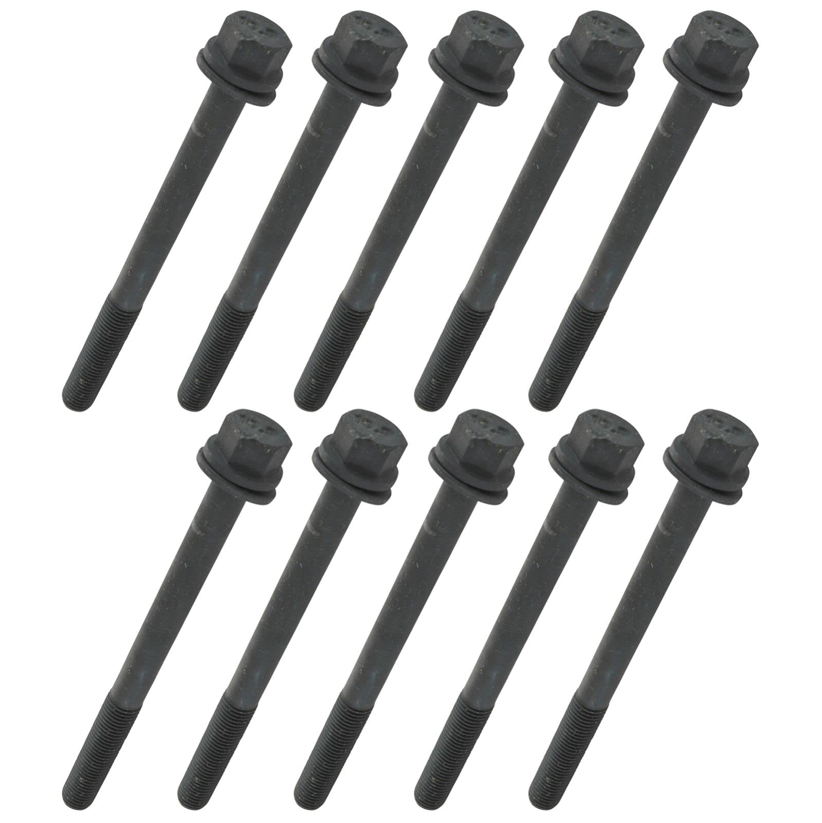 TRQ Engine Cylinder Head Bolt Kit Set of 10 for Honda Civic D16Y5 D16Y7 D16Y8-image-13