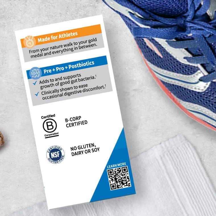 Garden of Life Dr Formulated Sport Probiotics Digestive Supplement, Organic Prebiotics for Women & Men Athletes, Clinically Studied Turmeric Curcumin, 50 Billion CFU, Gut Health, Acidophilus, 30ct image 8 of 8 B0CKRXL6GG