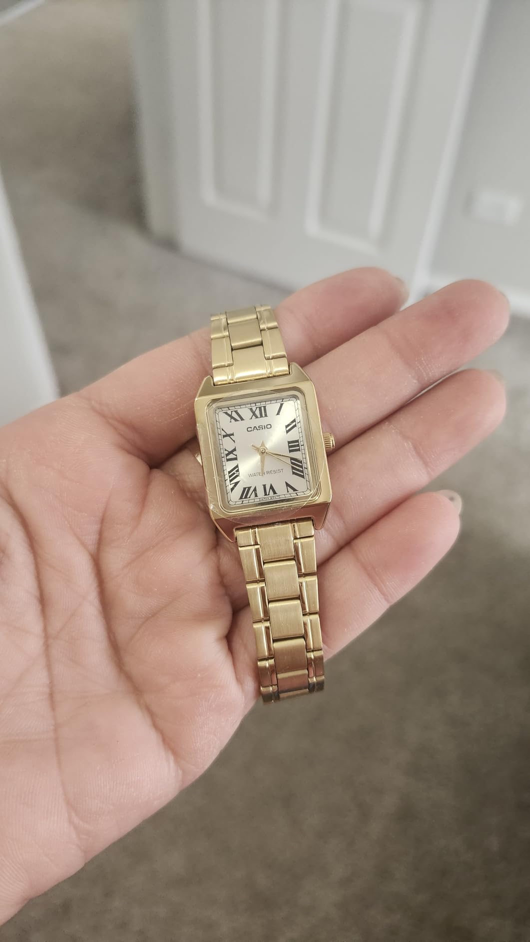 casio gold dress watch LTP-V007G-9B Women's Rectangular Tone Indonesia web-pdp