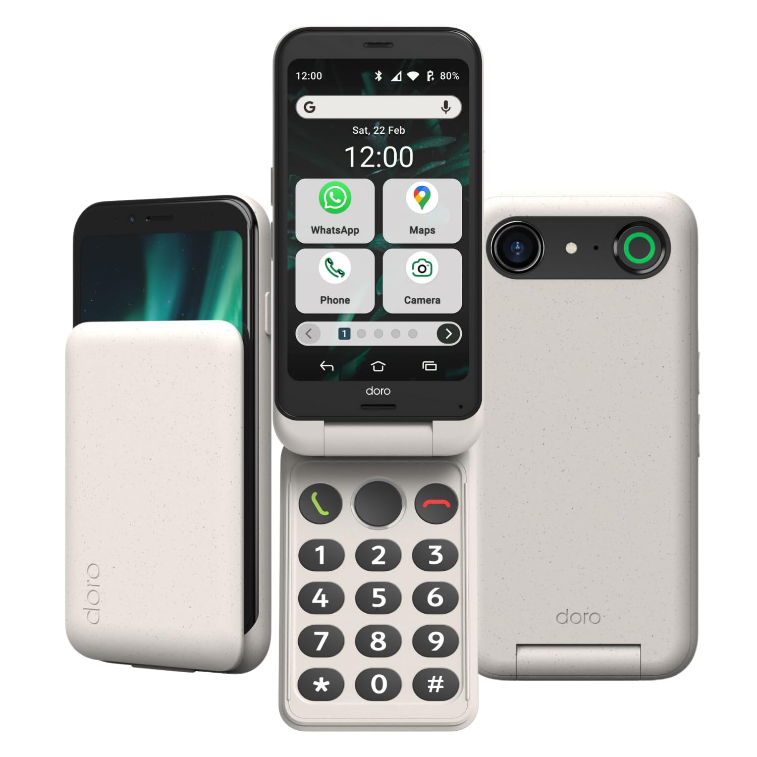 aurora a20 smartphone bianco facile da usare con gps