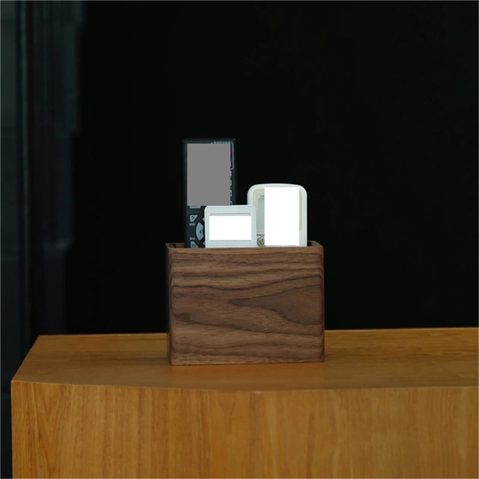 Organisateur De Télécommandes Organisateur de télécommande TV climatiseur support de télécommande maison bureau articles divers mallette de rangement organisateur de bureau Pour Télécommandes(Brown)
