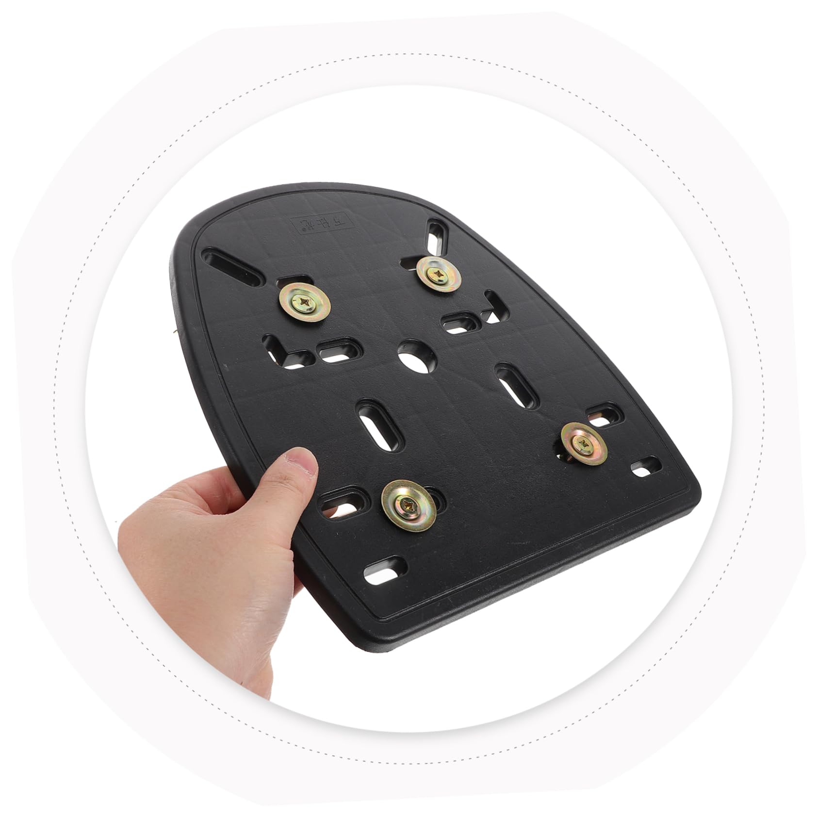 Placa Base Tornillos Fijos para para Caja Trasera de Motocicleta Diseño Reforzado y Tiras Antideslizantes Soporte Resistente y Seguro