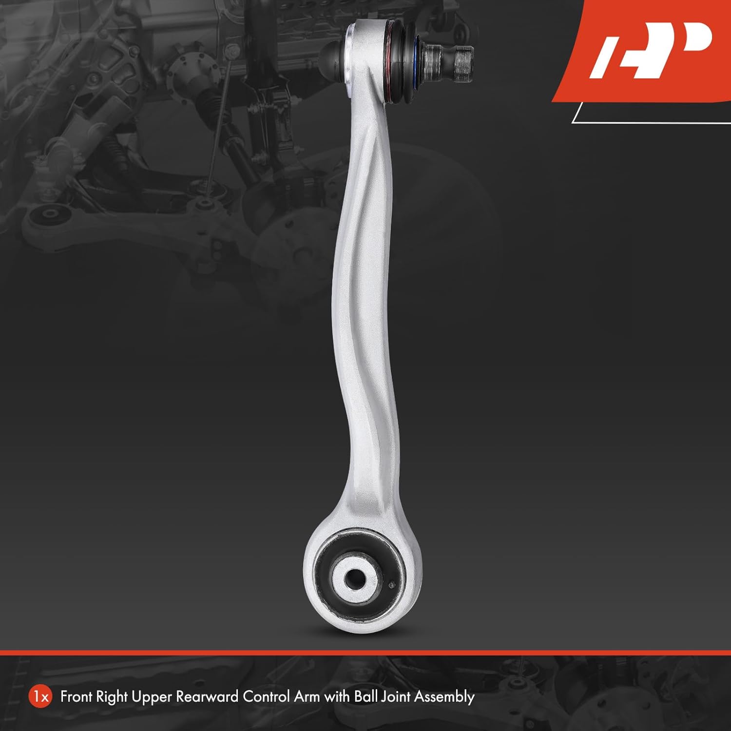 A-Premium Front Right Rearward Upper Control Arm, with Ball Joint & Bushing, Compatible with Audi A6 06-11, A6 Quattro 05-11, A8 Quattro 04-10, S6 07-11, S8 07-09, Volkswagen Phaeton 04-06