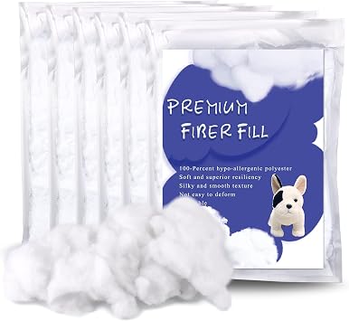 BUTUZE 32oz Premium Polyester Fiber Fill, High Resilience Fiberfill Stuffing for Craft, Crochet Animals, Part Pillow Comforter DIY, Recyclable