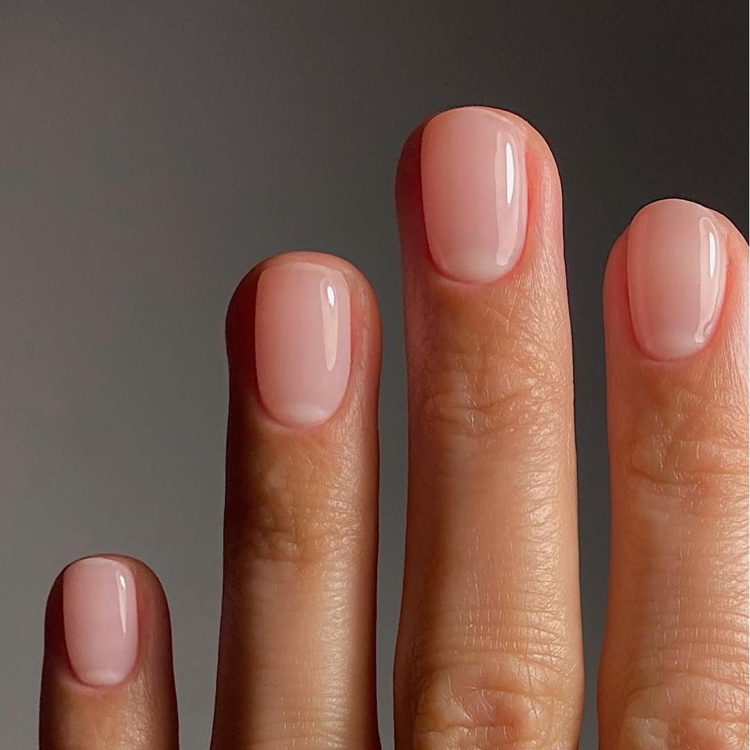 DANNI & TONI 28Pcs Semi Cured Gel Nail Wraps,Soft Self-Adhesive Gel Nail Stickers(Crystal Clear),UV/LED Lamp Required Salon-Quality Gel Nail Polish Strips Manicure Stickers Set,Protecting The Nails