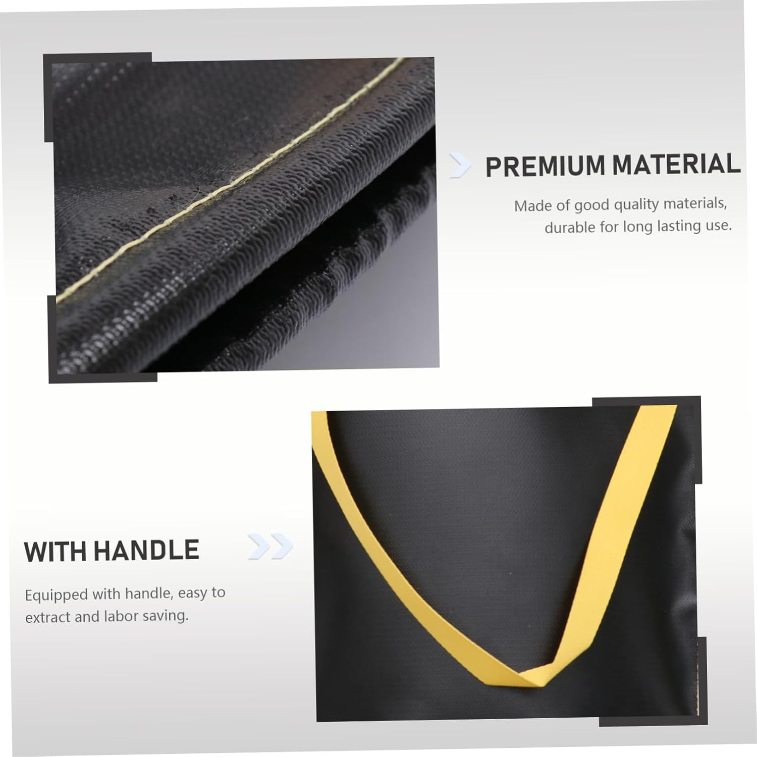 LIOOBO Fire Retardant Bag for Charcoal Capacity Insulation Storage Holder Safe Burning Charcoals Bag for Camping Grill Fire Pit image 2