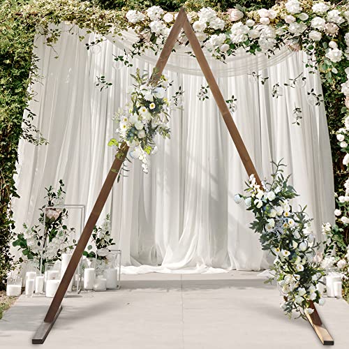 Wooden Wedding Arch 10.2Ft, Wood Arch For Wedding Ceremony Gorgeous Wedding Arbor Wedding Backdrop Stand For Garden Wedding Parties, Wooden Arch Decor Rustic Wedding Arch Decorations #TOP1