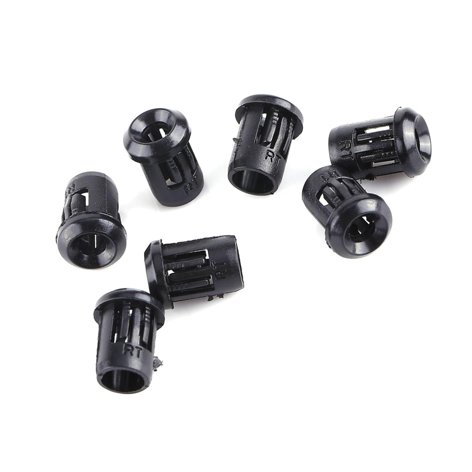 Diode Holder, Lamp Diode Holder, Light Diode Holder, 3mm LED 50Pcs Lamp Socket Diode Holder Nylon Black Clip Bezel Mount Useful, Sturdy and Durable, 4 Different Sizes (3mm)