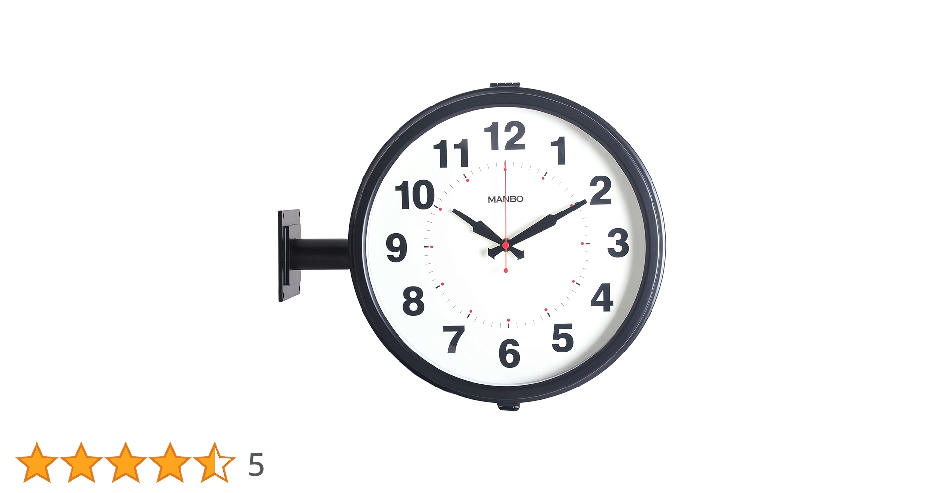 両面電波掛け時計 manbo double face wall clock 楽天市場】両面電波掛け時計 manbo double face wall clock