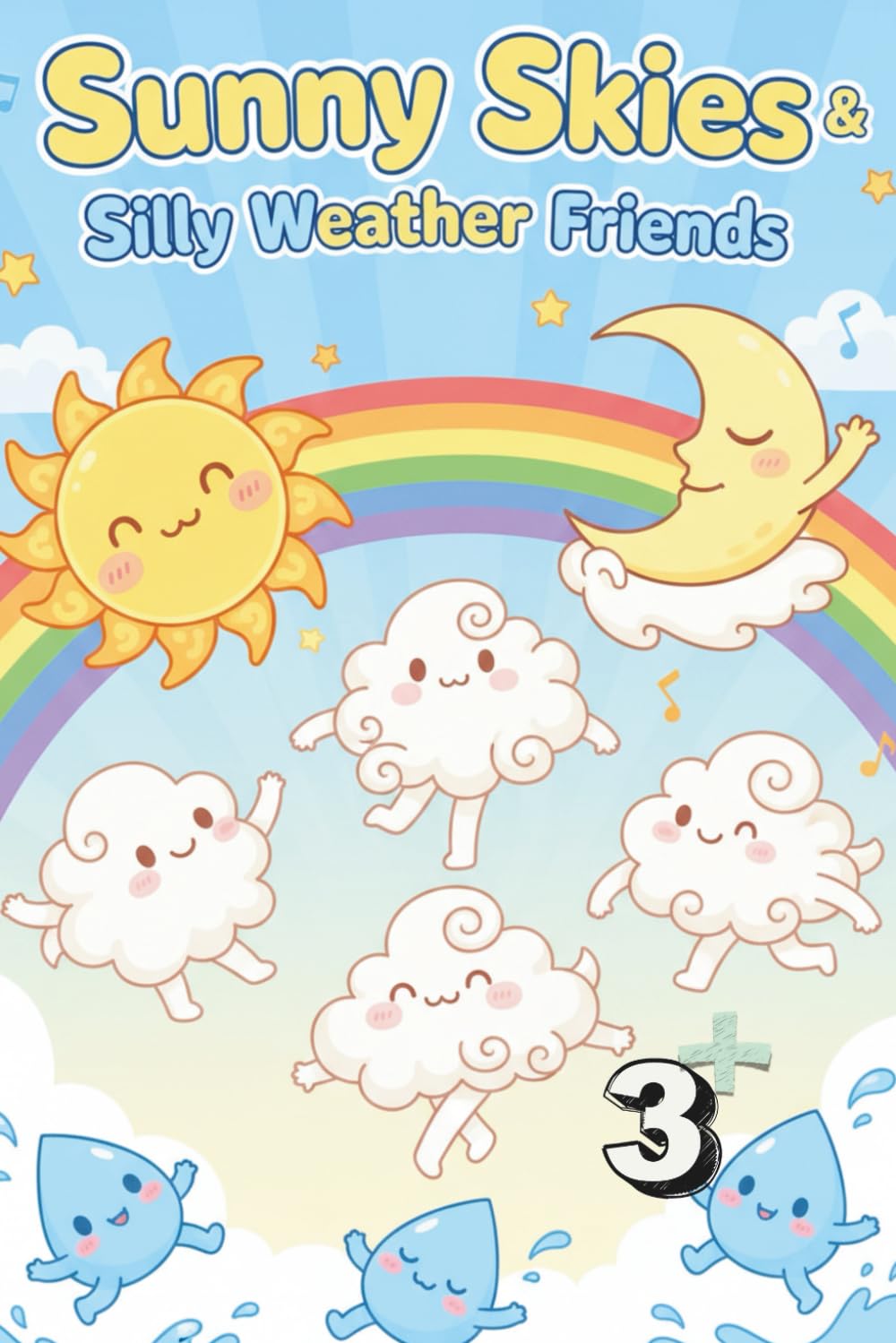 Coloring Book for Children: Sunny Skies and Silly Weather Friends
