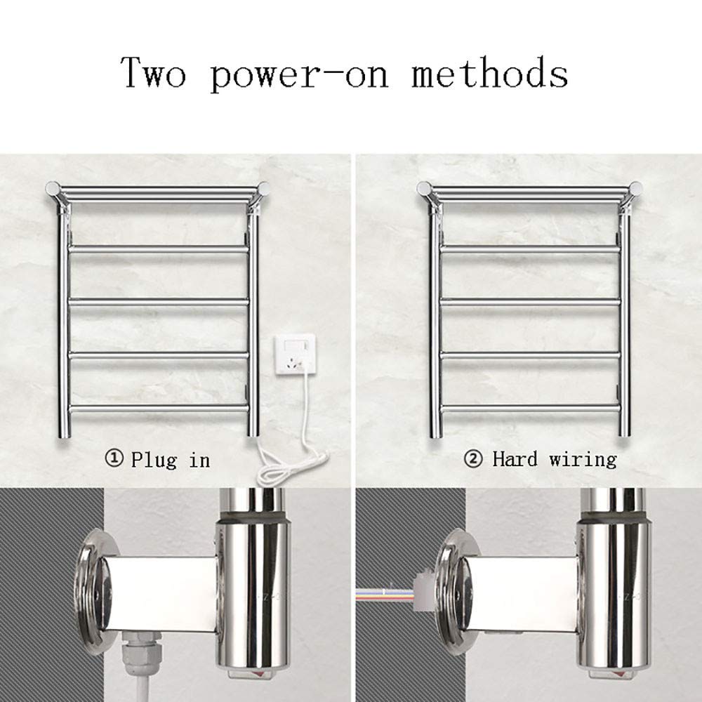 Toallero calefaccionado, toallero eléctrico de Acero Inoxidable 304, secador de Toallas de Pared, radiador de baño, Accesorios de baño para el hogar.