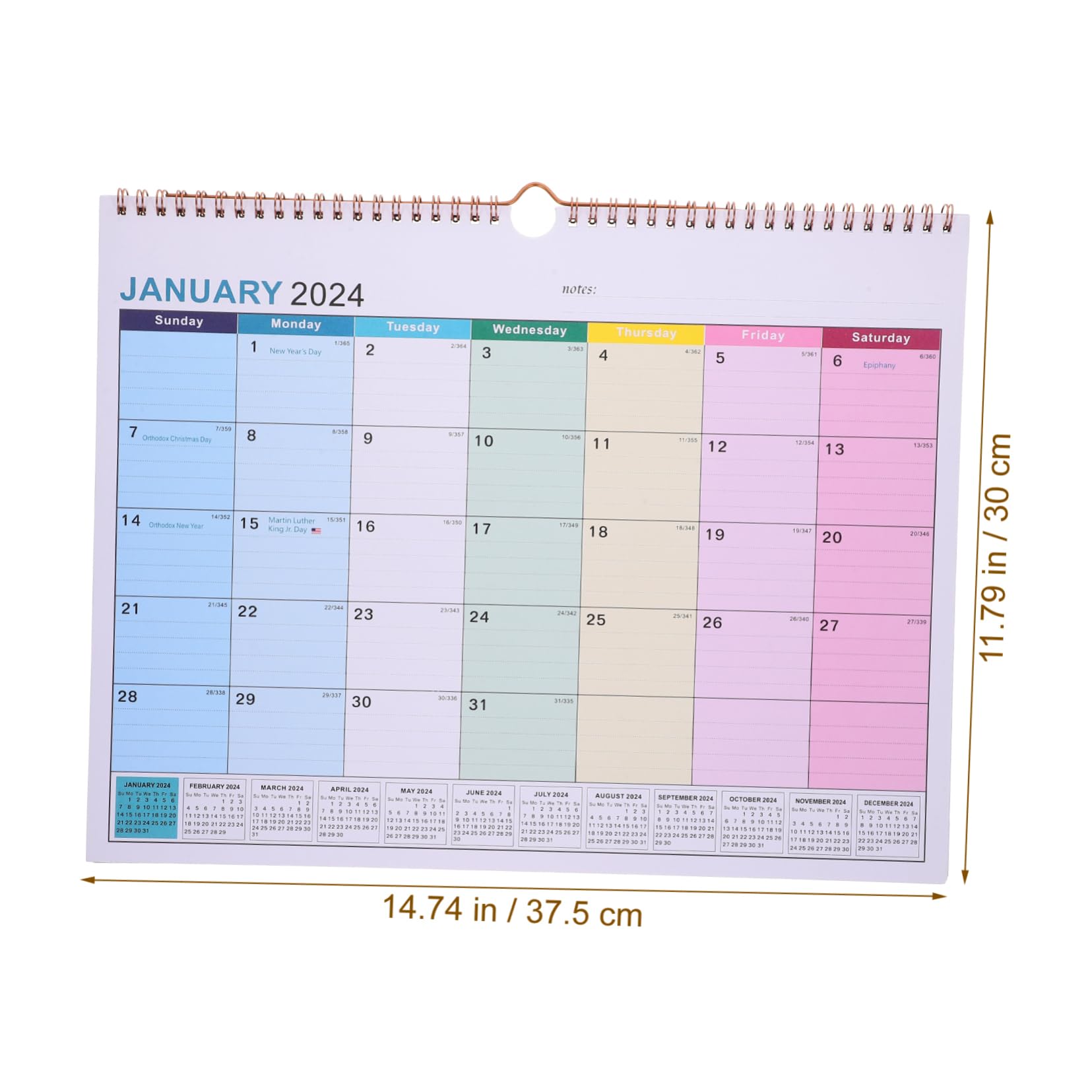 VILLCASE 4stücke Englisch Wandkalender Monate Hängender Kalender Für Zuhause Einfacher Und Stilvoller Design Für Familienplanung Und To-do-listen