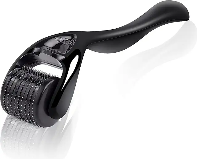 URAQT Dermaroller Bartroller für Haarwachstum - 1mm Mikronadeln