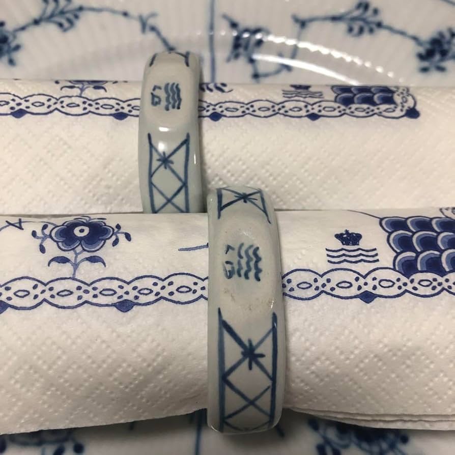 希少　ロイヤルコペンハーゲン　ナプキンリング　2個　トランクェーバー　特典2点付 希少 ロイヤルコペンハーゲン ナプキンリング 2個 トランク