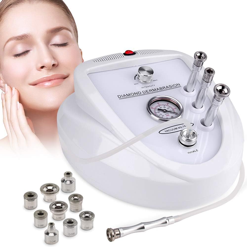Diamond Micrroderrmabrasion Machine Professional, Yofuly 65-68cmHg Suction Power Professional Diamond Der_ma-brasion Machine for Facial Skin Care Salon, Home Use