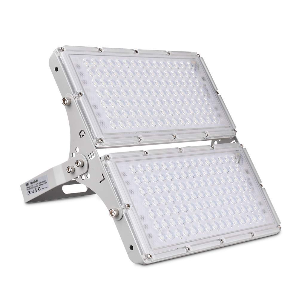 Projecteur solaire 4 LED 200W extérieur multicolore étanche pour l'éclairage de jardin
