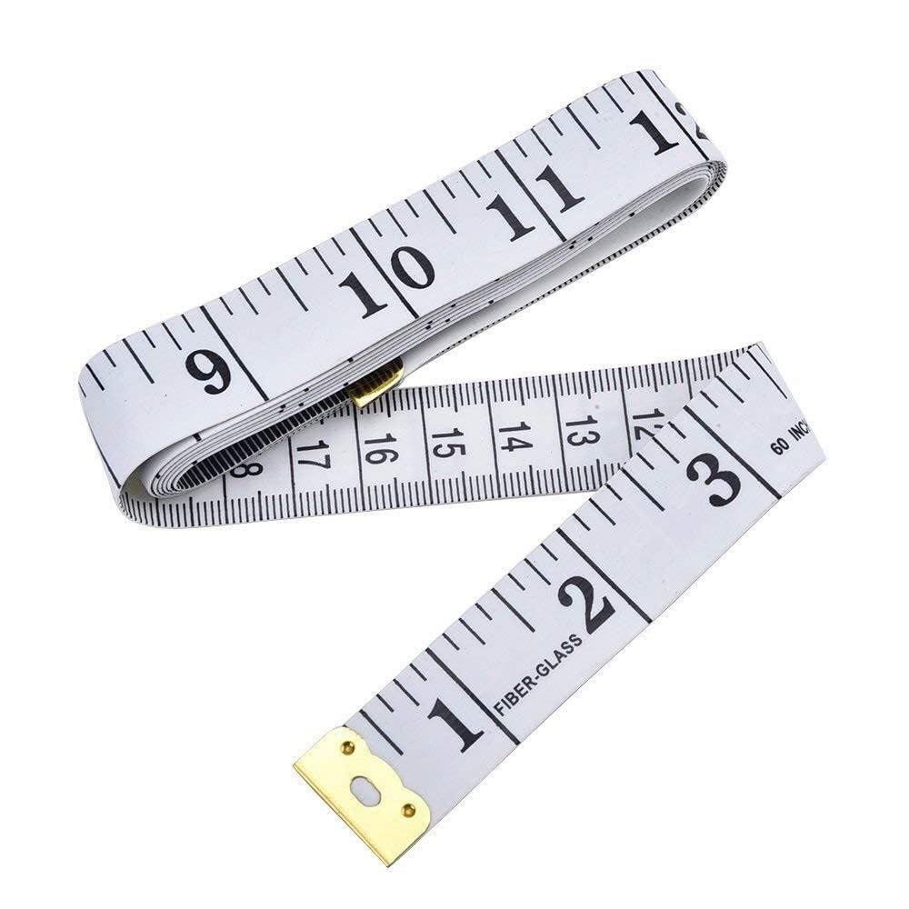 Cinta métrica para Medidas corporales Cinta métrica Suave y Flexible para Coser Cinta de Regla de Tela a Medida 150X1,3 Cm Servicio Duradero y confiable