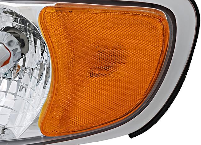 For Lincoln Town Car Headlights Lamps Set 1998 1999 2000 2001 2002 Halogen Driver and Passenger Side