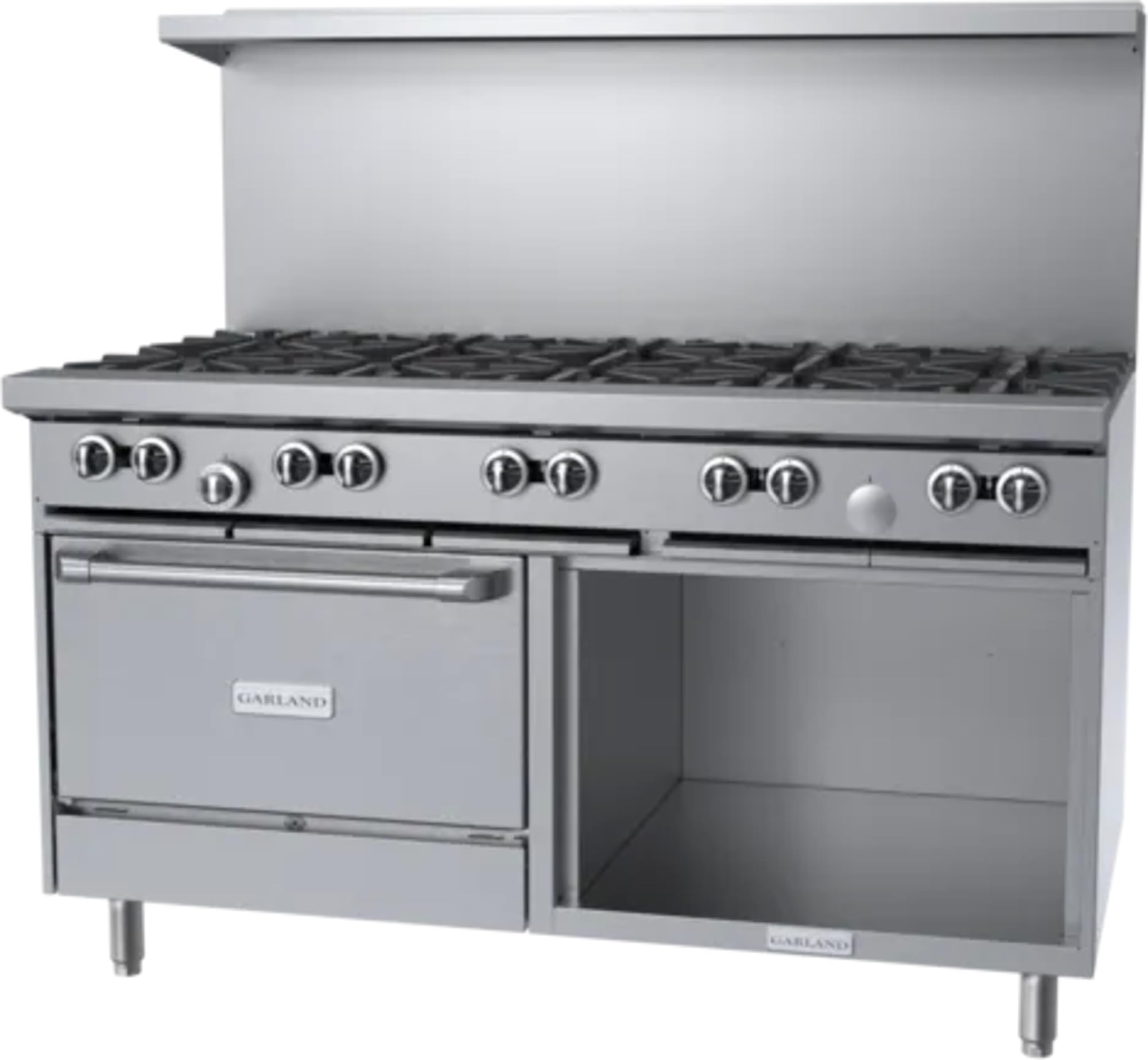 G Starfire Pro Series Gas Restaurant Range 60"W with (10) by Garland – Iron, Stainless-Steel, Model G60-10RS