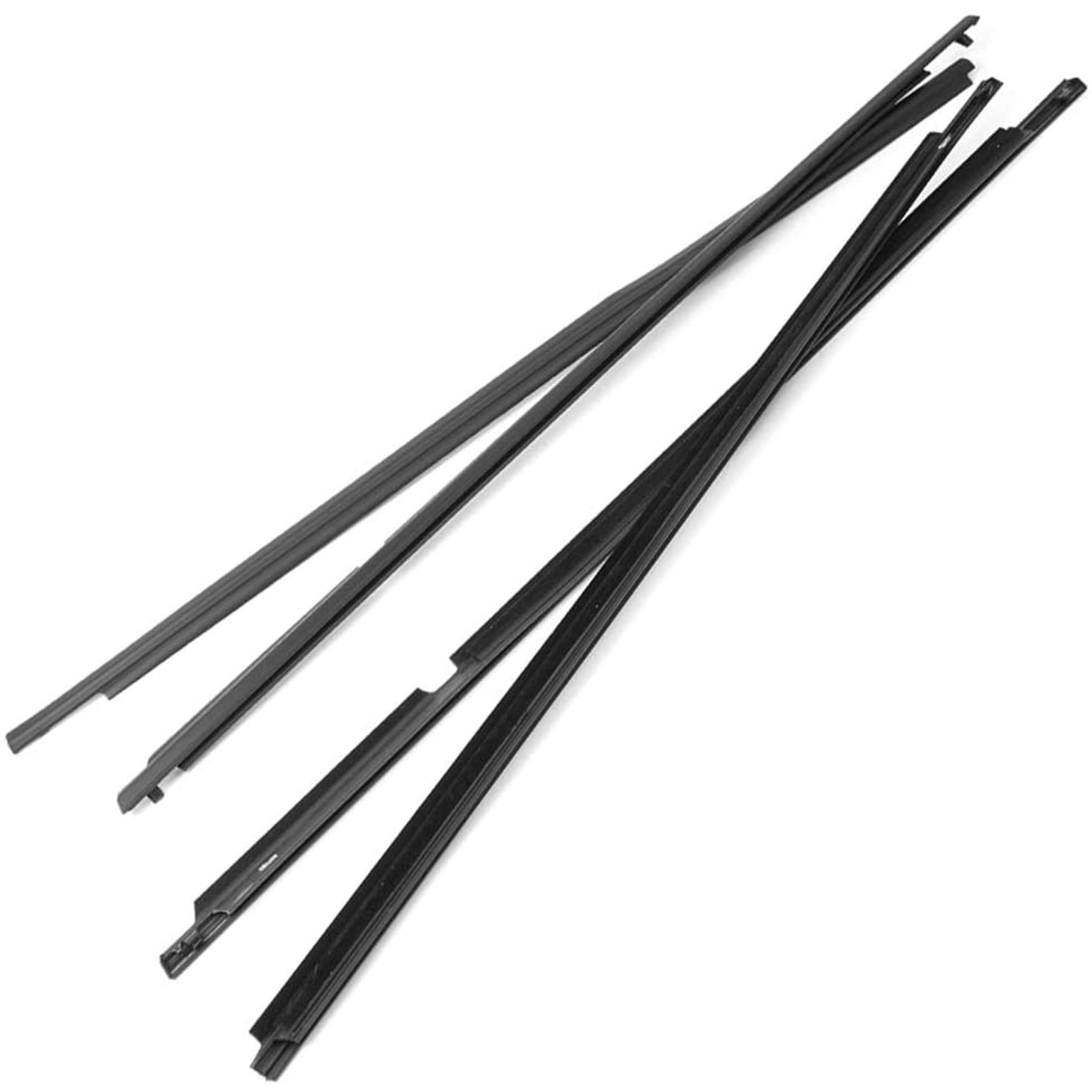 WFLNHB Weatherstrip Window Seal Car Window Moulding Trim Seal Belt Replacement for 2009 2010 2011 2012 Toyota Corolla Black 4 Pieces