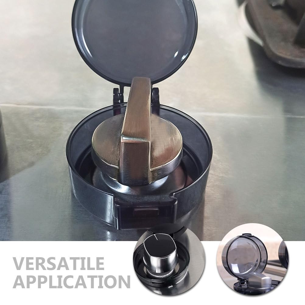Vaguelly Stove Knob Covers for Child Safety 6-Pack Gas Stove and Oven Knob Protectors Easy to Install Kitchen Appliance Safety Caps 2.36X2.36X1.57In